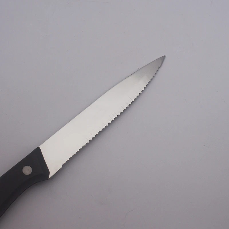 Black Handle Stainless Steel Steak Knife