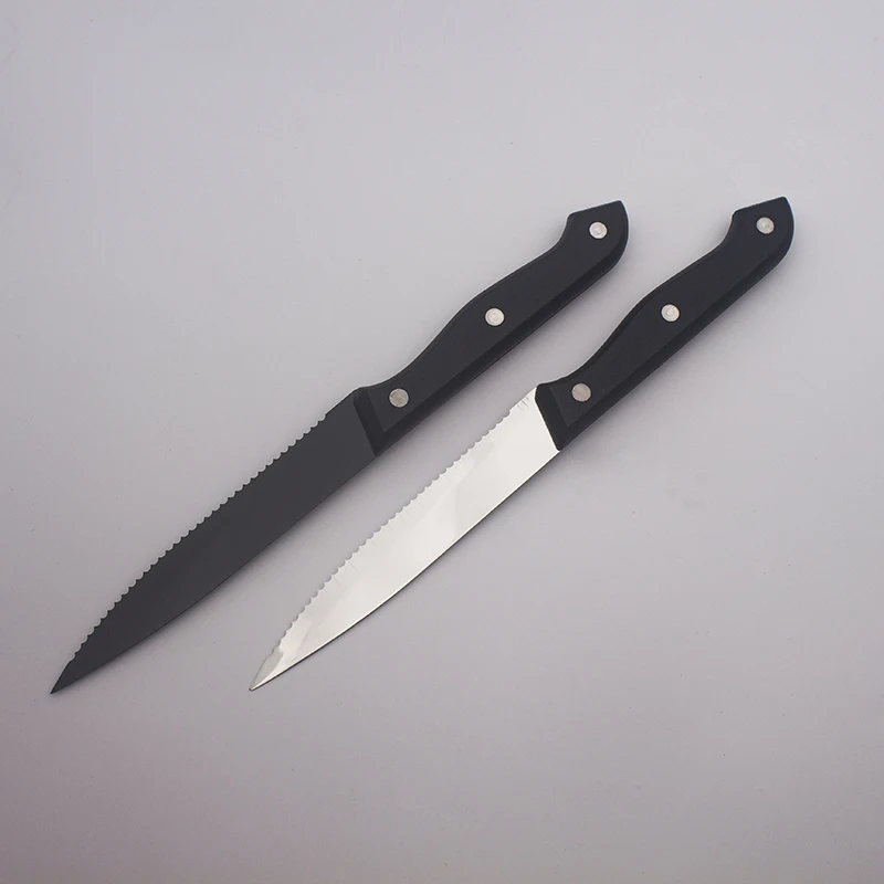 Black Handle Stainless Steel Steak Knife