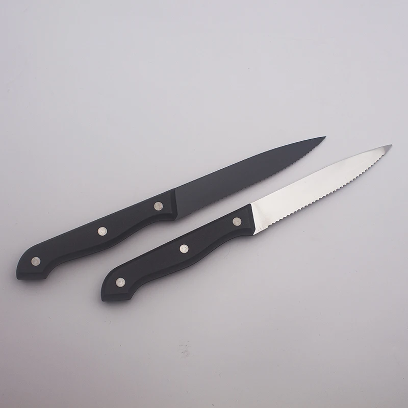 Black Handle Stainless Steel Steak Knife