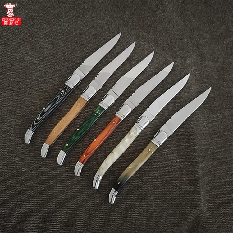 Black Handle Stainless Steel Steak Knife