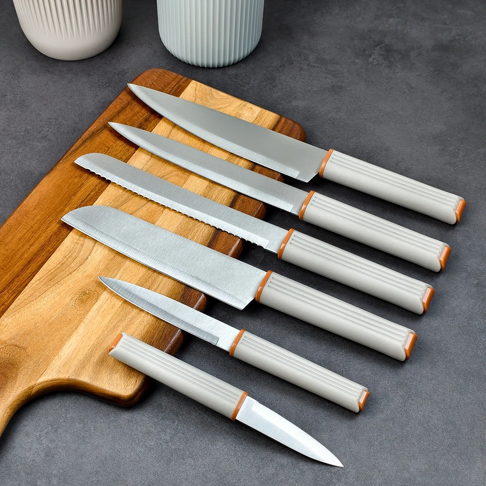 Kitchen Knife with Ergonomic PP Handle and Sharp Stainless Blade