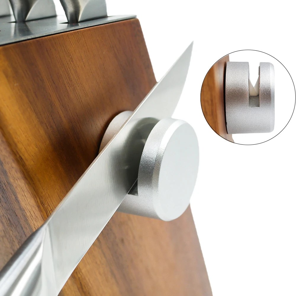  Stainless Steel Kitchen Knife Set with Chef, Slicing, Utility, and Paring Knives

