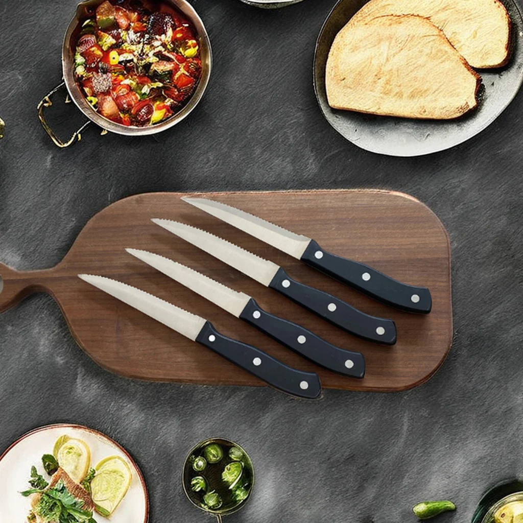 German Style Steak Knife Set with Serrated Edge