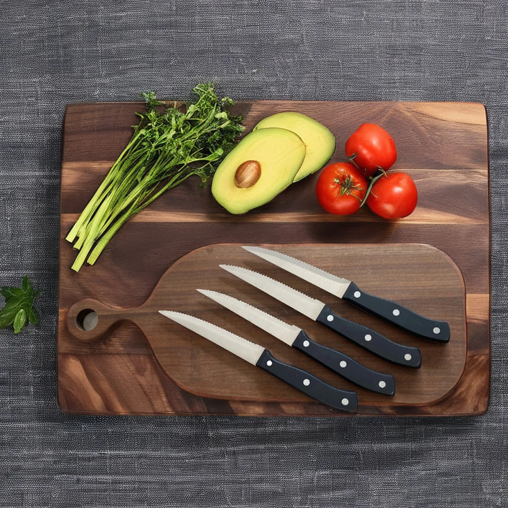 German Style Steak Knife Set with Serrated Edge
