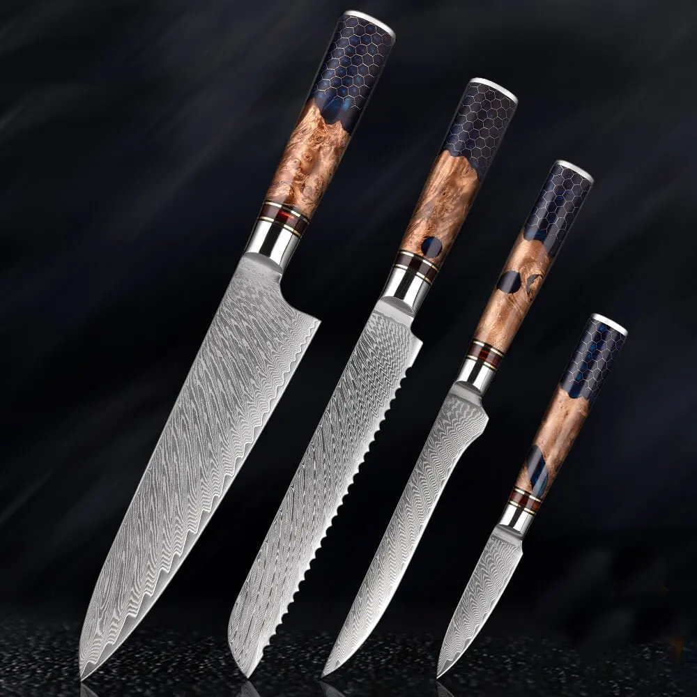 Damascus Steel Vegetable Chef Knife