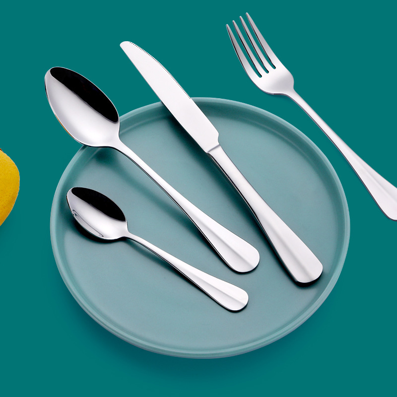Premium gold stainless steel cutlery set for restaurant and home use

