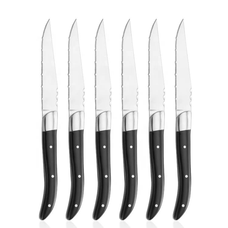 Laguiole Serrated Steak Knife with Stainless Steel Blade