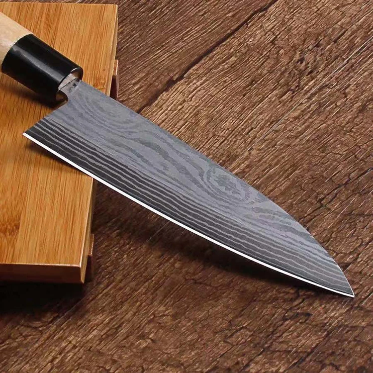 Premium Japanese chef knife with sharp blade and ergonomic handle