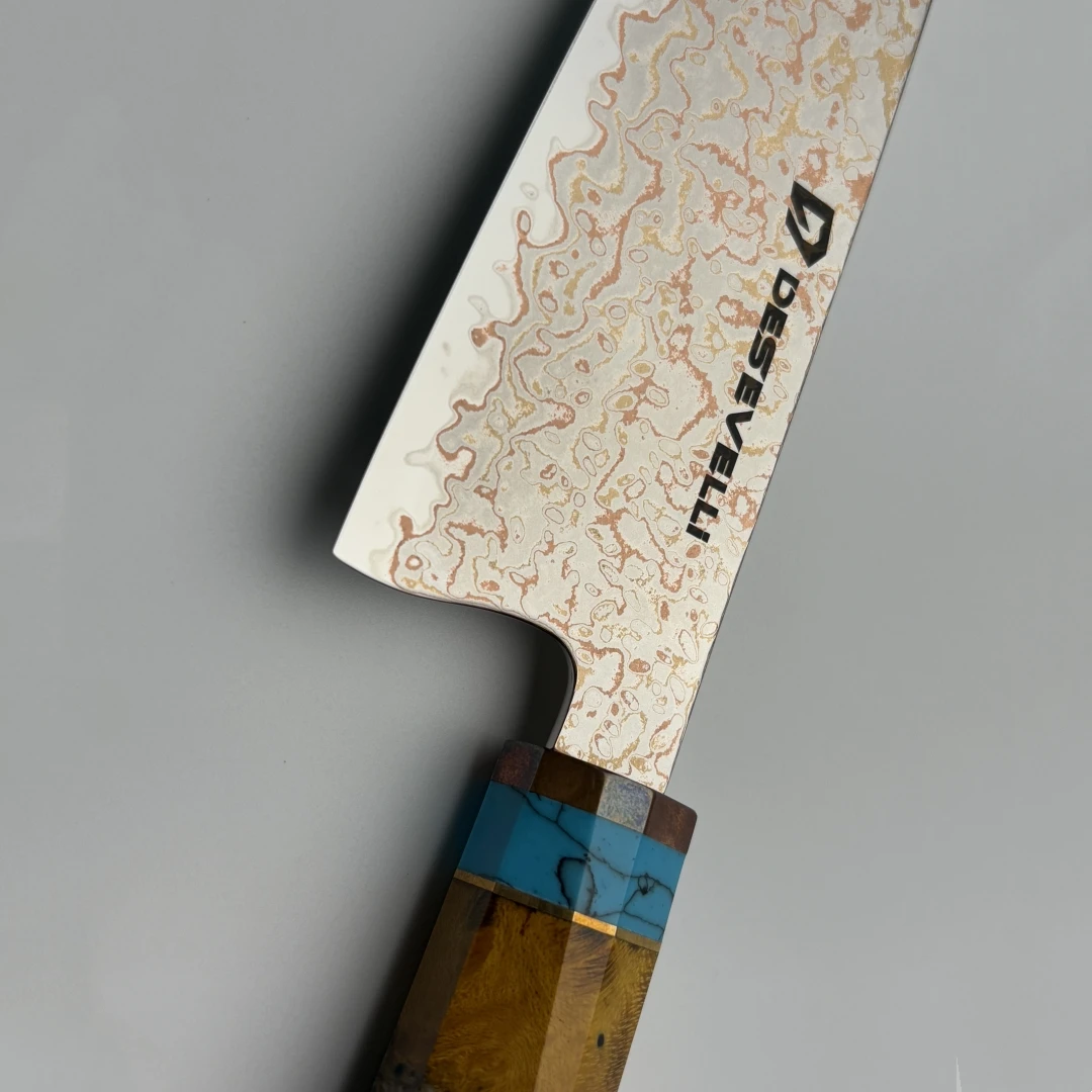 Premium Japanese chef knife with sharp blade and ergonomic handle