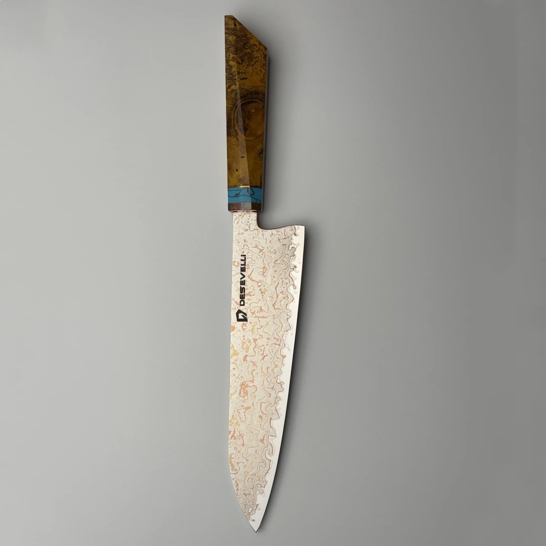 Premium Japanese chef knife with sharp blade and ergonomic handle