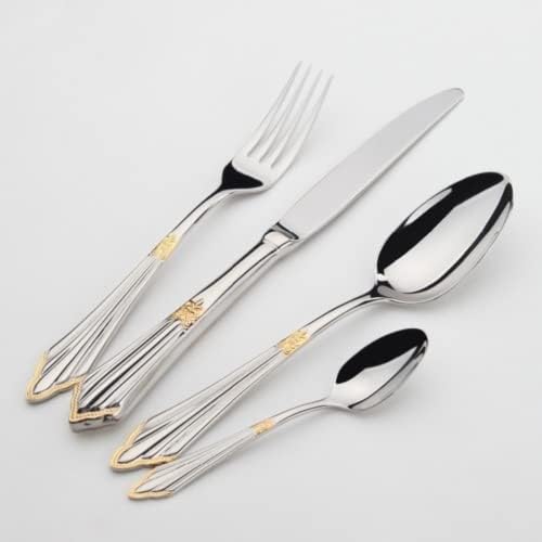 Portable stainless steel cutlery set for travel and daily meals

