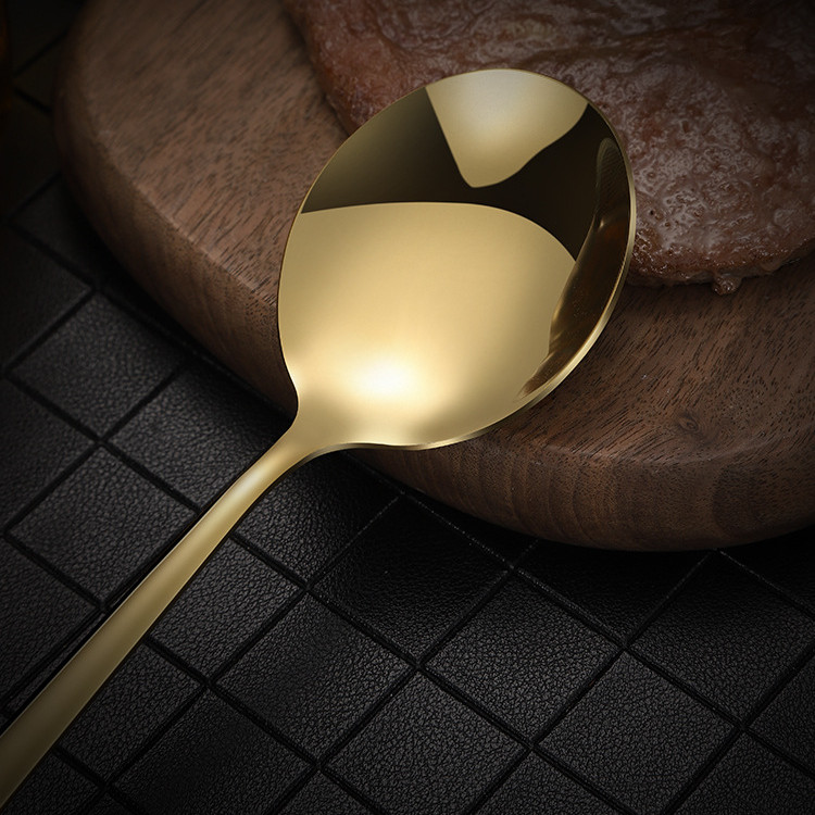 Gold Plated Stainless Steel Cutlery Set - 10 Pieces