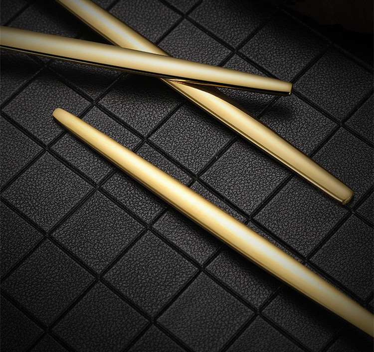 Gold Plated Stainless Steel Cutlery Set - 10 Pieces