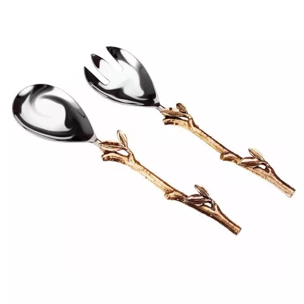 Gold Stainless Steel Fork Knife Spoon Set for Restaurant and Wedding