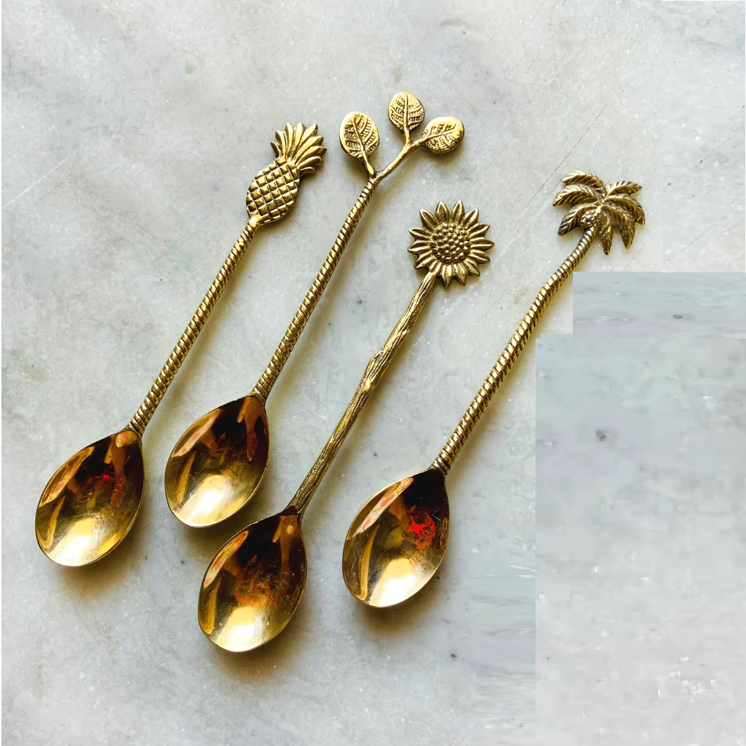 Gold Stainless Steel Fork Knife Spoon Set for Restaurant and Wedding