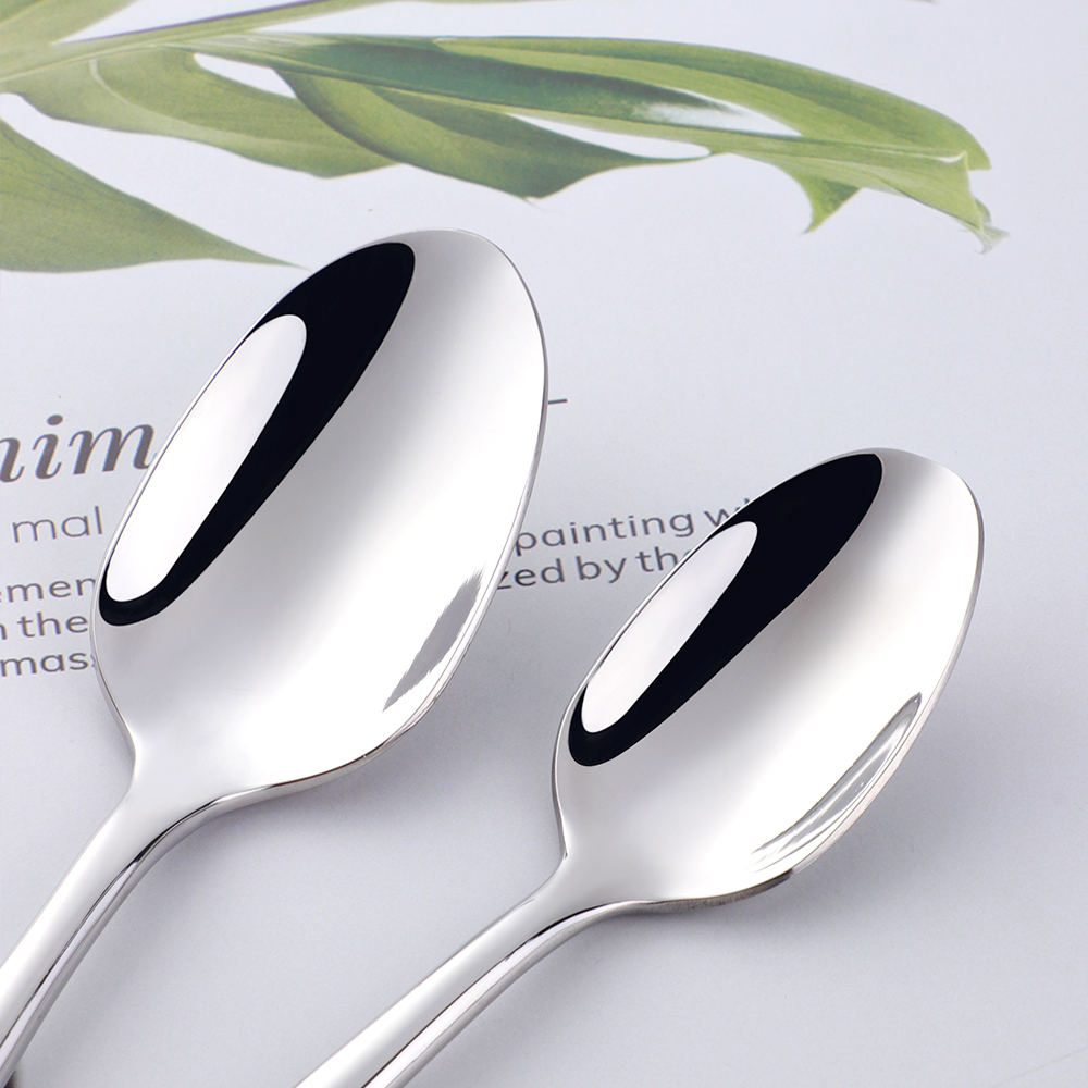 Silver cutlery set with knife, fork, and spoon for elegant dining and banquet use

