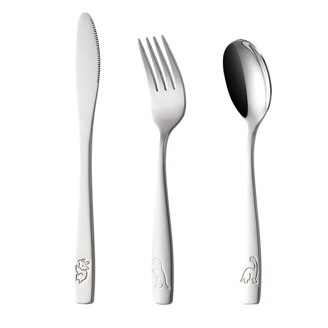 Modern stainless steel cutlery set with wooden handles for elegant dining

