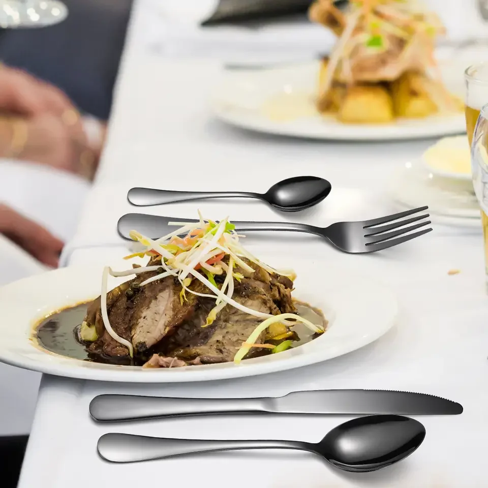 Stainless Steel Home Use Flatware Set Knife Fork Spoon