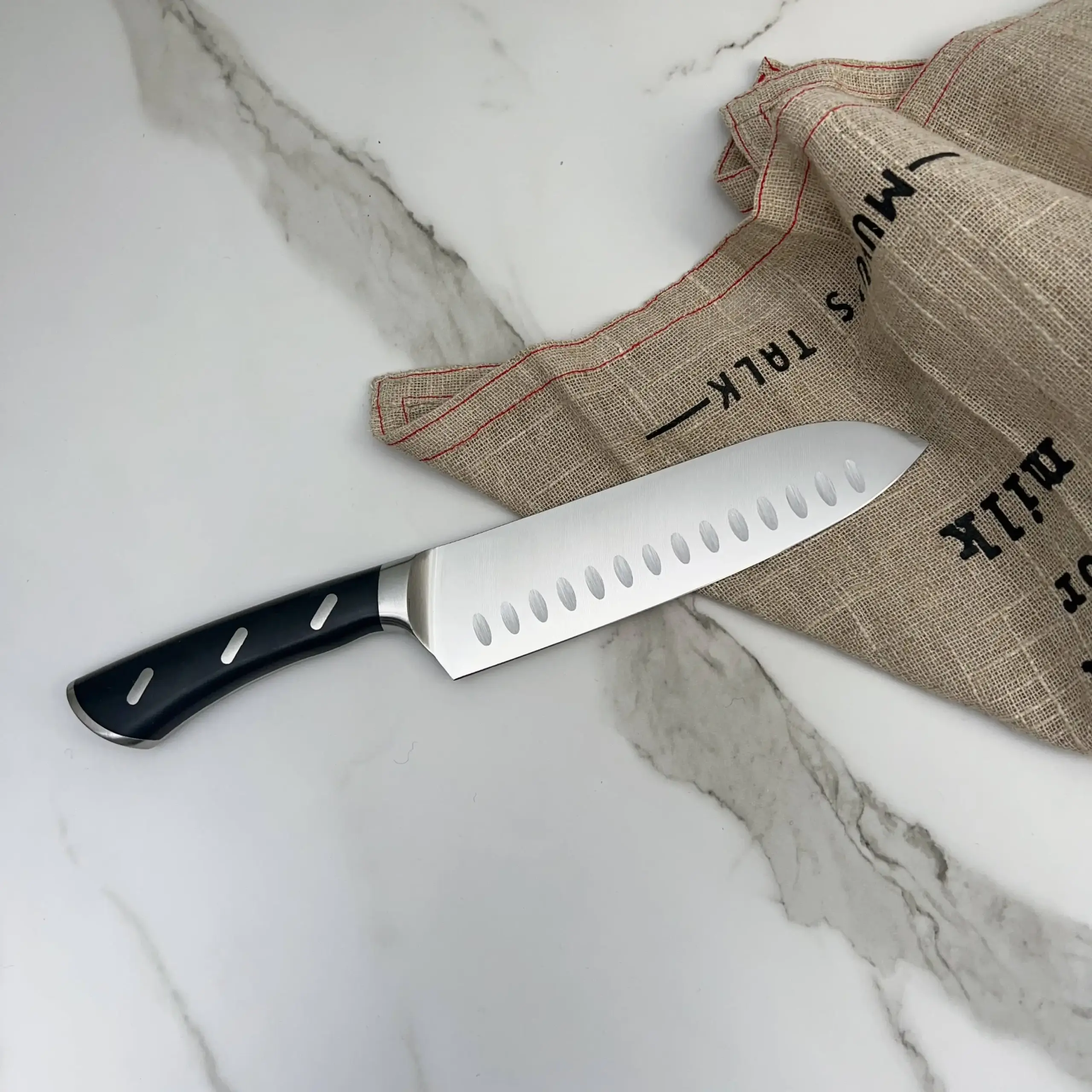 Factory Direct Damascus Steel Chef Knife with Patterned Blade