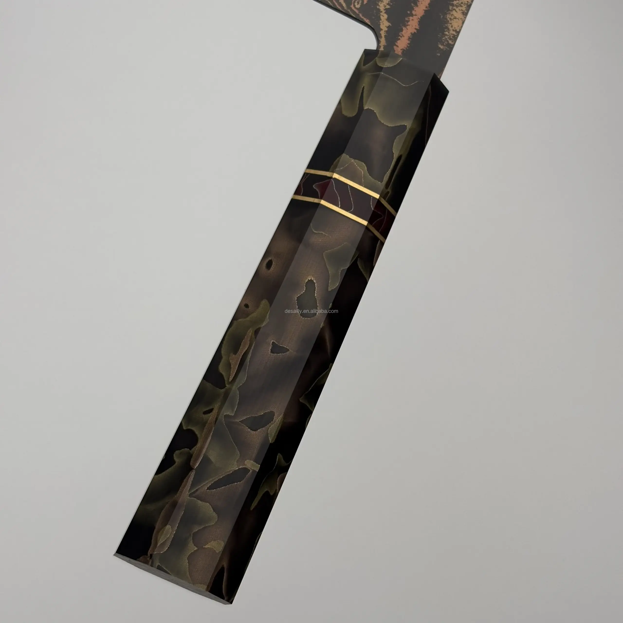 Factory Direct Damascus Steel Chef Knife with Patterned Blade