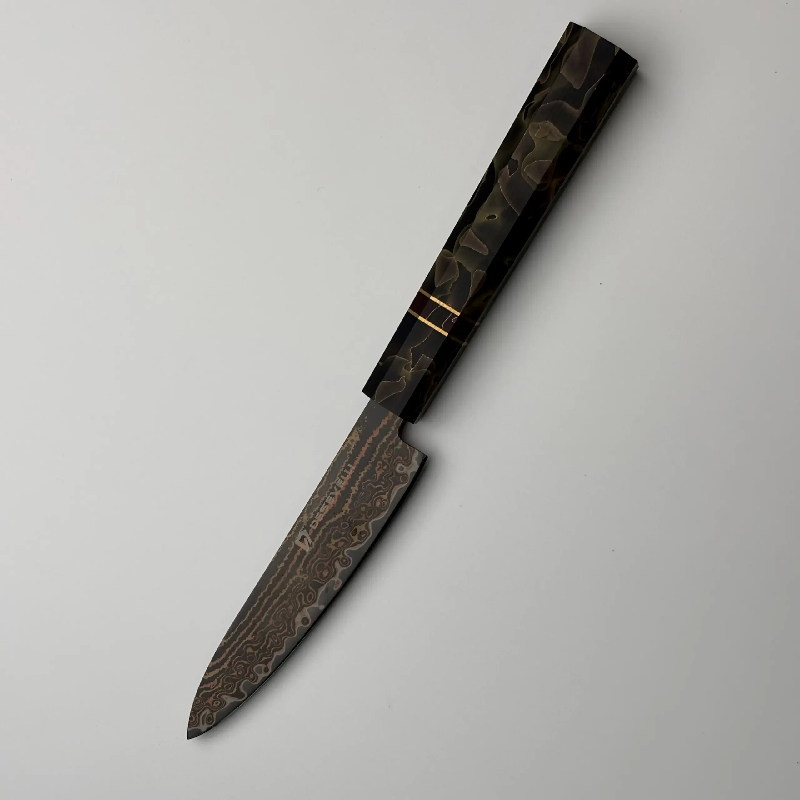 Factory Direct Damascus Steel Chef Knife with Patterned Blade