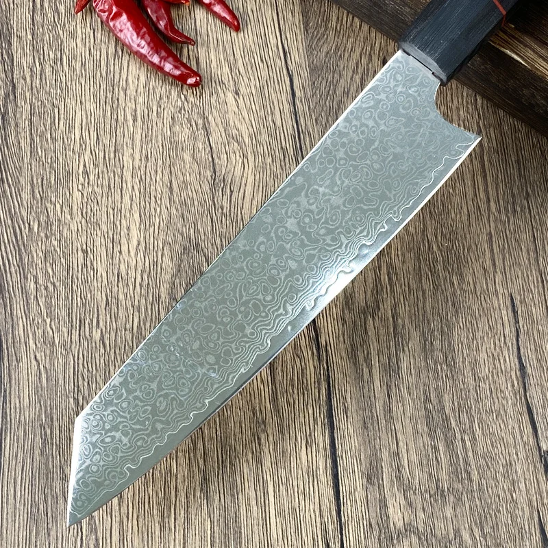 Damascus Steel Chef Knife with VG10 Core and Ergonomic Handle