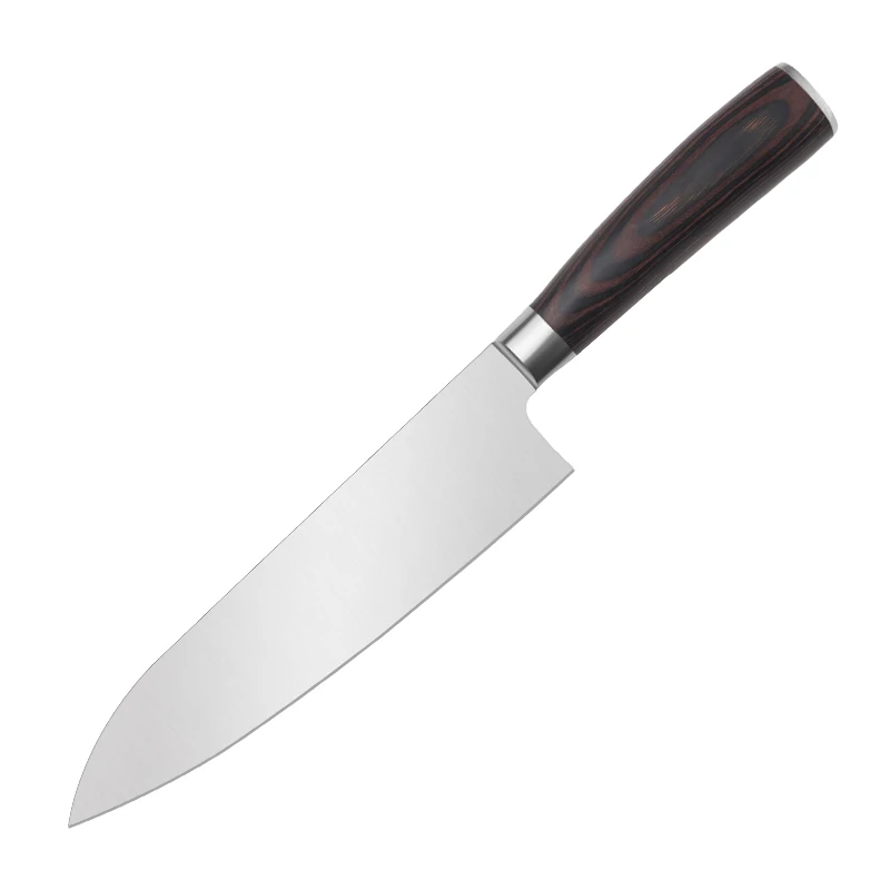  3-Piece Kitchen Knife Set with Rosewood Handles and Stainless Steel Blades

