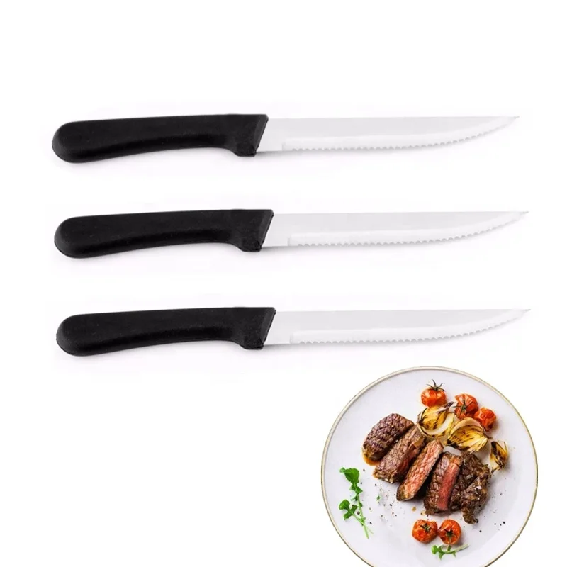 Eco-Friendly Steak Knife Set with Sustainable Kraft Packaging