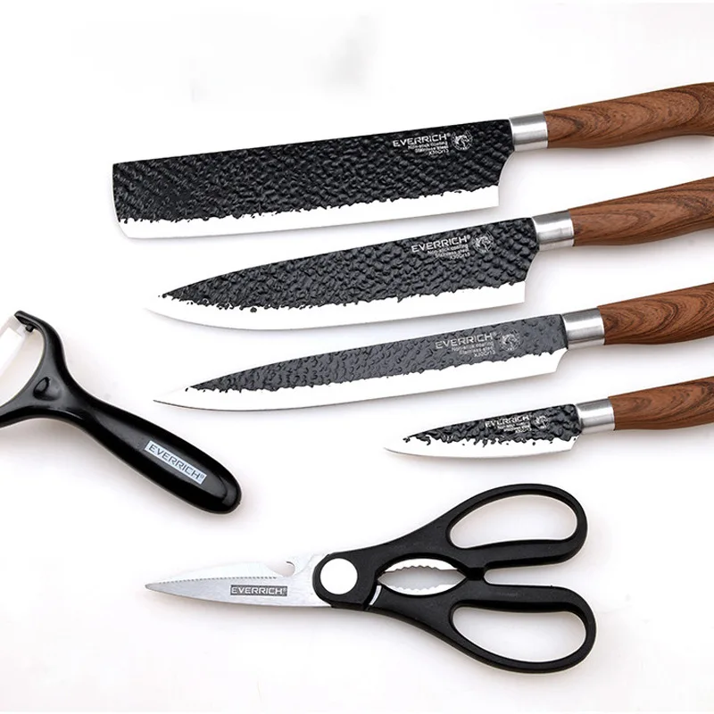  Traditional Asian Cleaver Knife with Stainless Steel Blade
