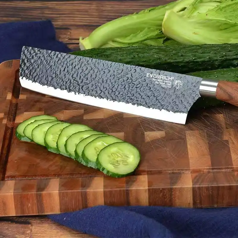  Traditional Asian Cleaver Knife with Stainless Steel Blade