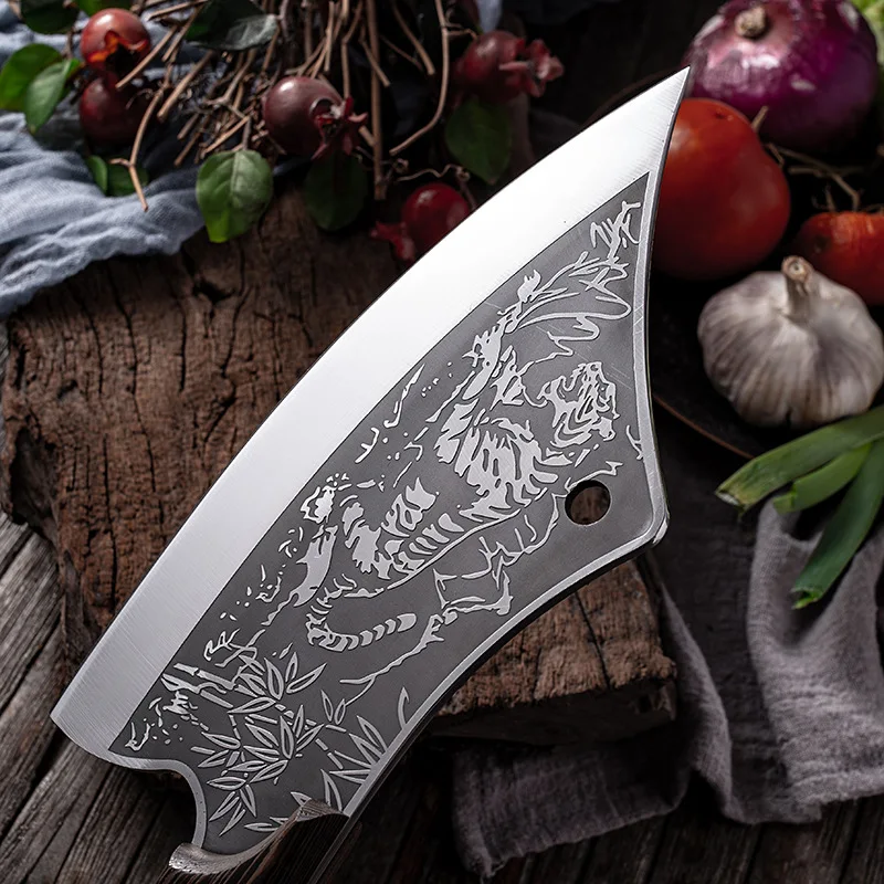 Heavy-Duty Meat Butcher Chef Knife for Kitchen Use