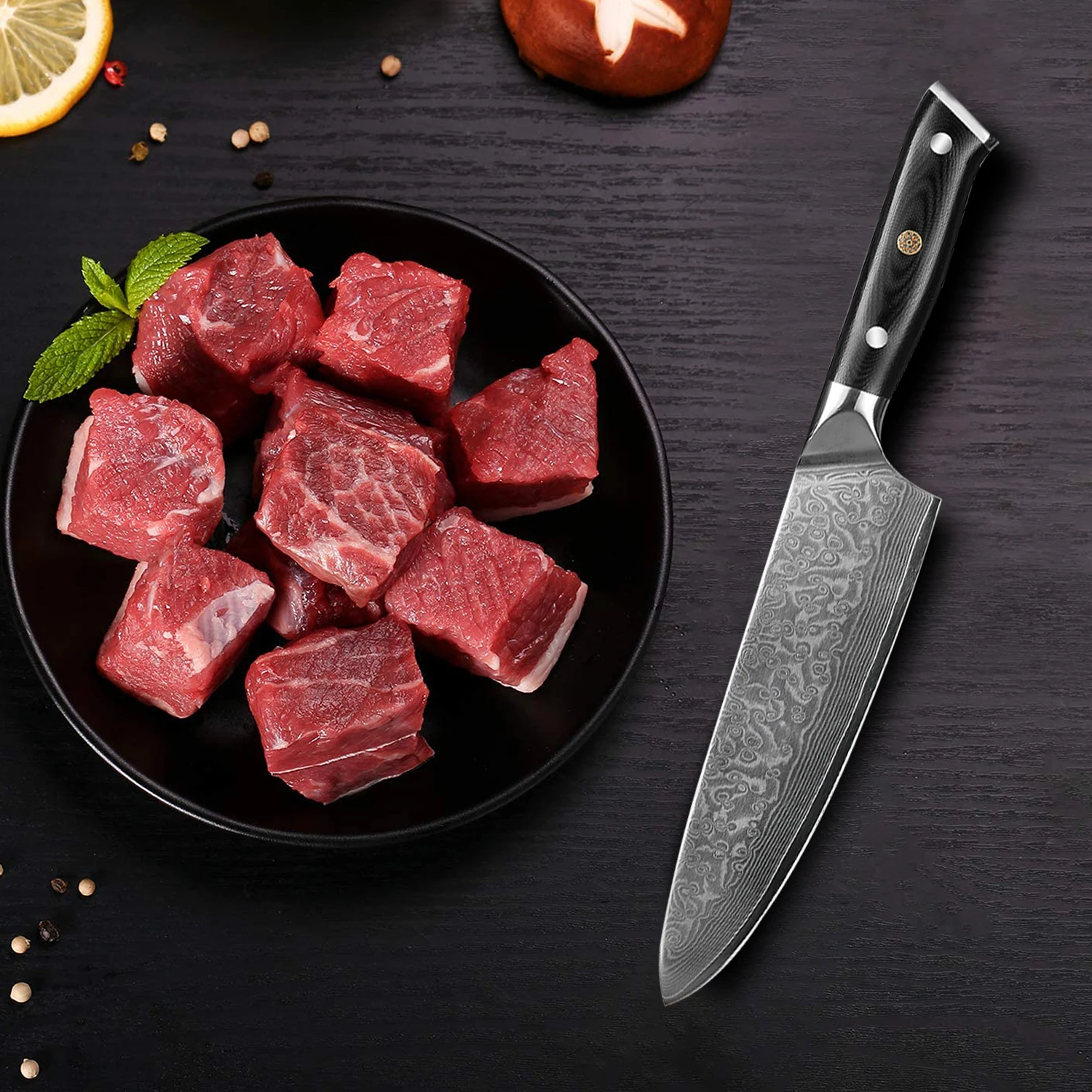 Heavy-Duty Meat Butcher Chef Knife for Kitchen Use