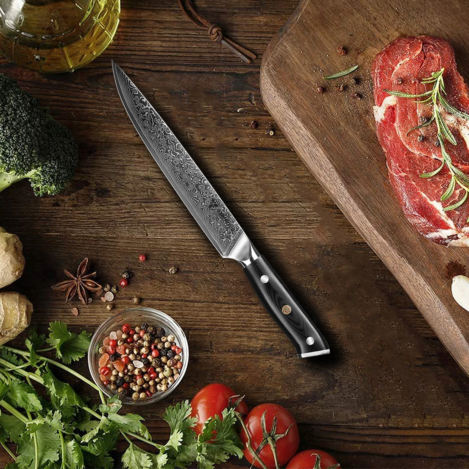 Heavy-Duty Meat Butcher Chef Knife for Kitchen Use