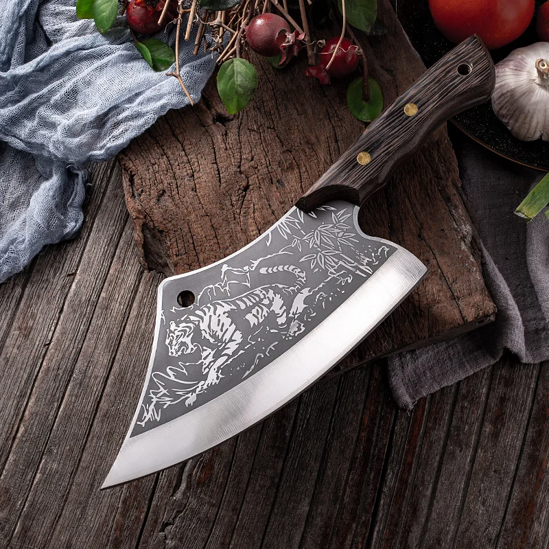 Heavy-Duty Meat Butcher Chef Knife for Kitchen Use