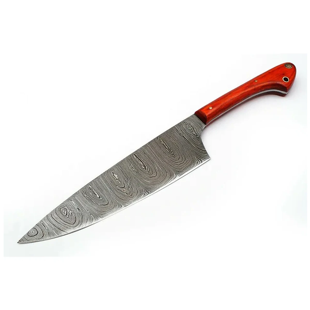 Handmade High Carbon Steel Steak Knife with Leather Sheath