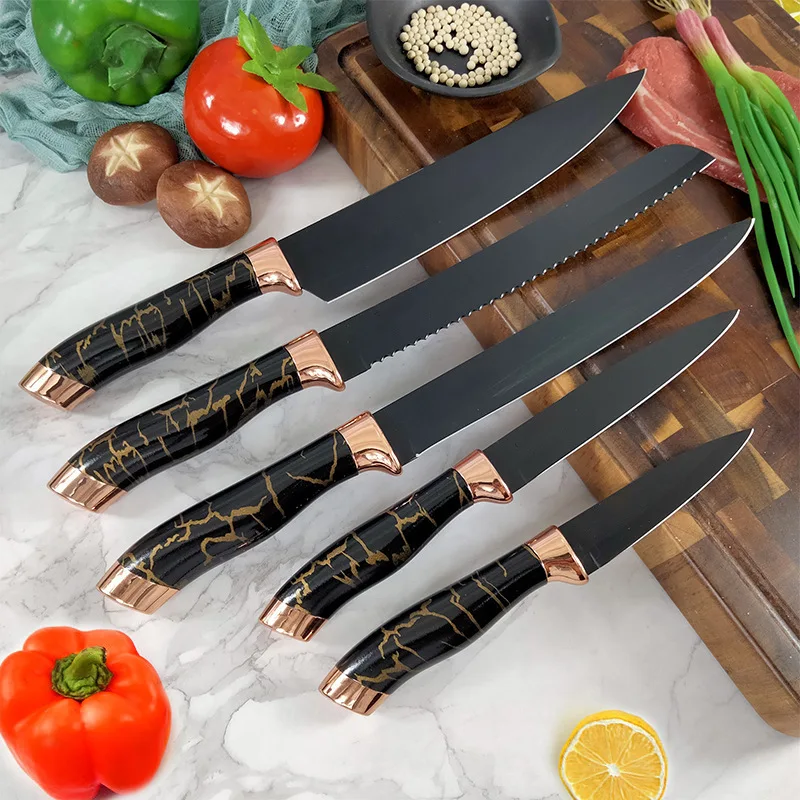 Classic Butcher Ceramic Knife Set with High Hardness Blades

