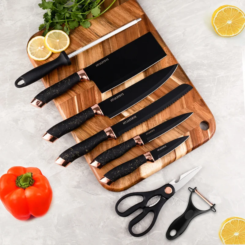 Classic Butcher Ceramic Knife Set with High Hardness Blades

