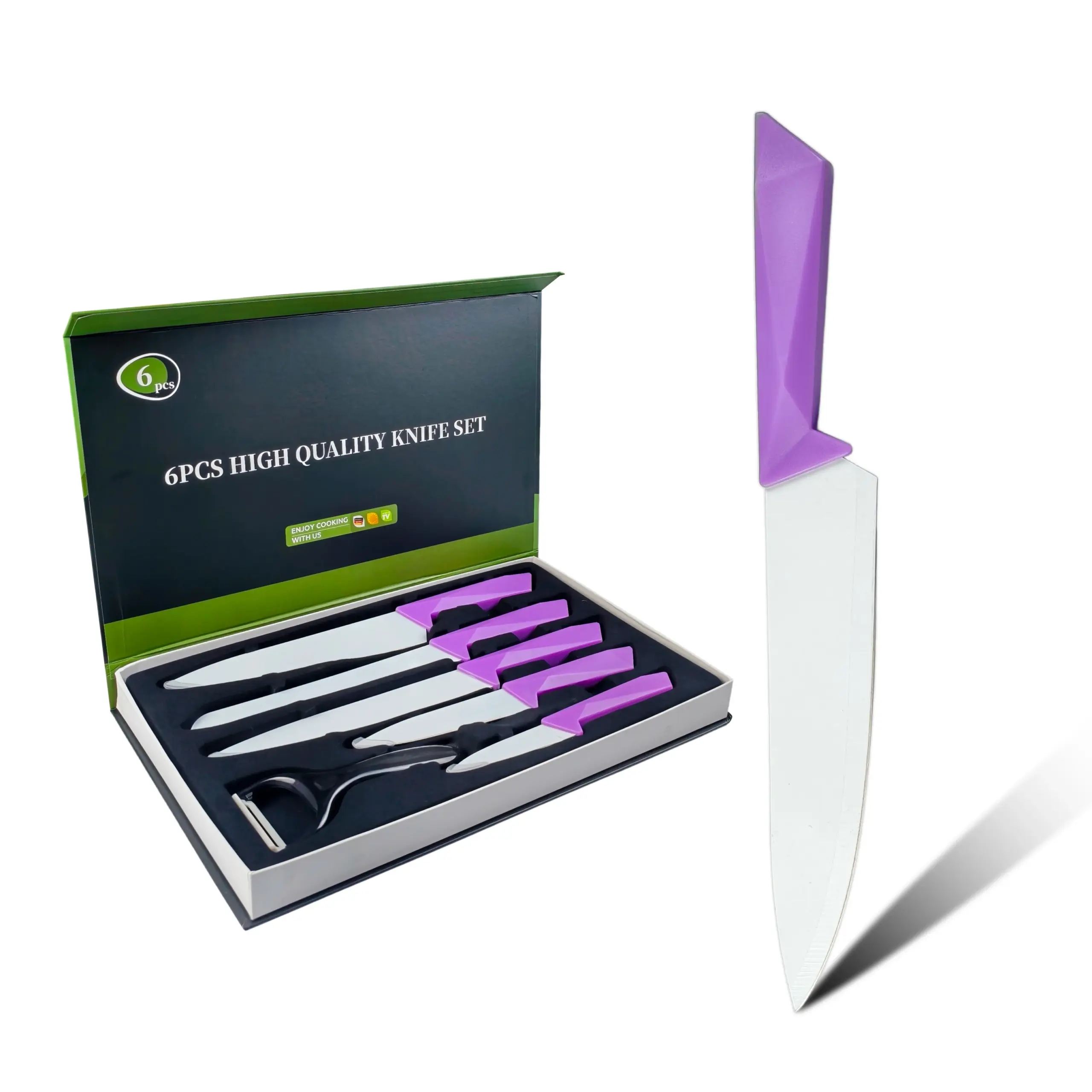 Multi-Function Cooking Knife with Ergonomic Handle for Kitchen Use

