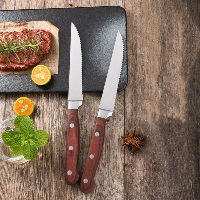 Raindrop Pattern Stainless Steel Steak Knife
