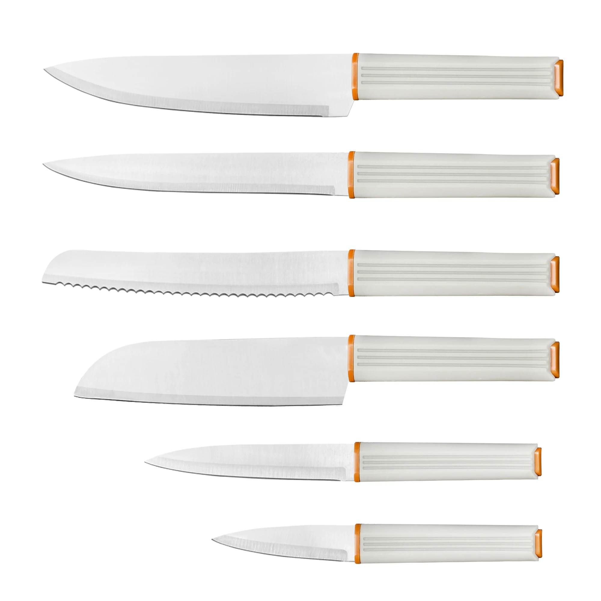 Stainless Steel Kitchen Knife with Wood Grain Handle