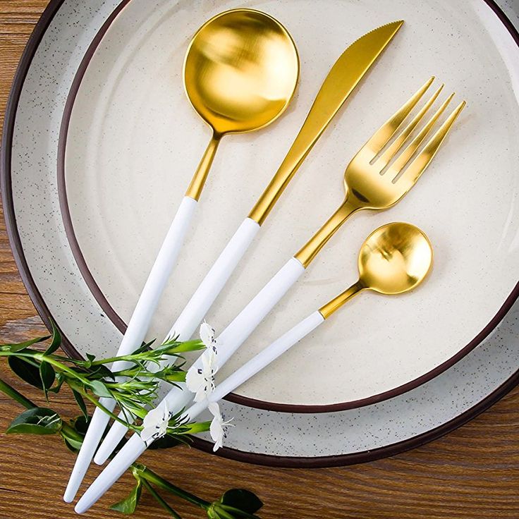 Elegant stainless steel cutlery set for wedding banquets with knife, fork, and spoon

