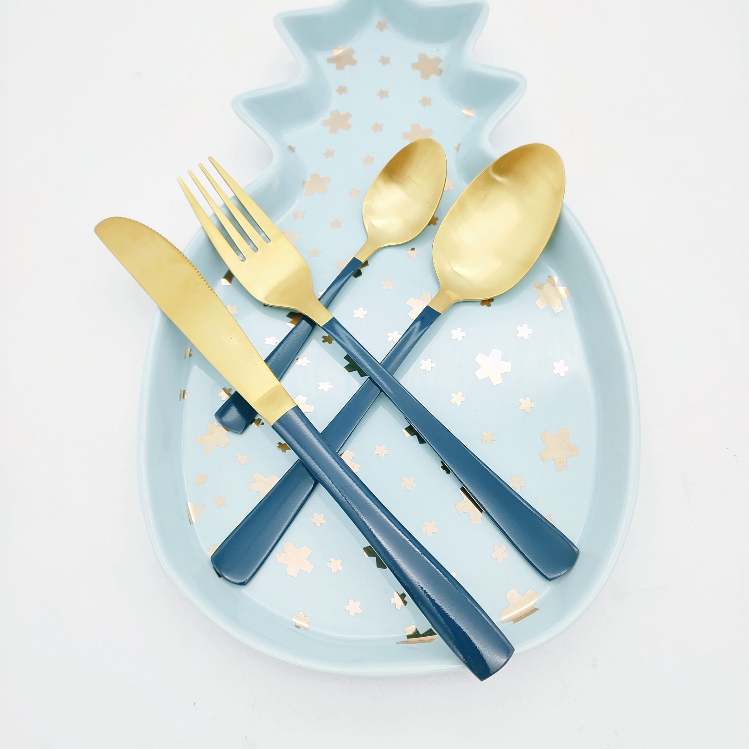 Colorful Portuguese-style ceramic tableware with hand-painted patterns

